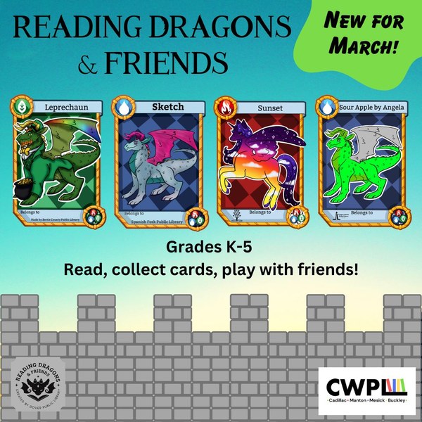 March 2026 Reading Dragons and Friends Click the picture for more information about Reading Dragons and Friends