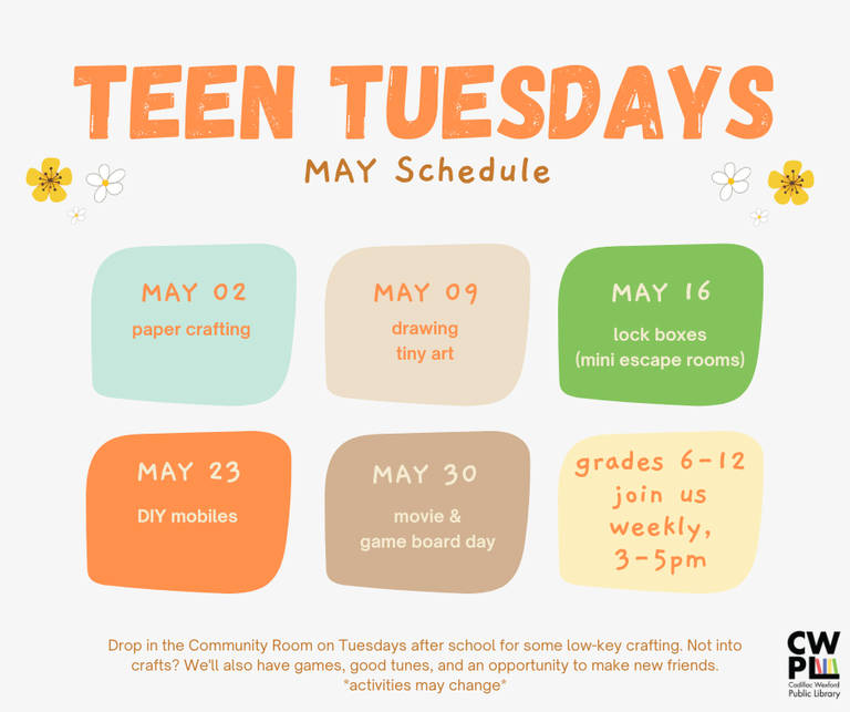 MAY Teen Tuesdays - monthly schedule.png